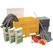 USK 504 BB G - Kit de emergencia universal y productos químicos en contenedor de 500 litros (con granulados)